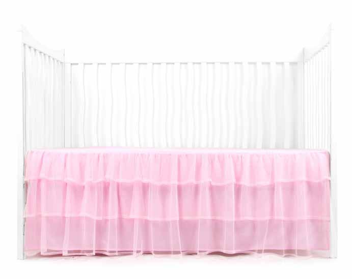 tulle bed skirt collection Triple Layer Bed Skirt -