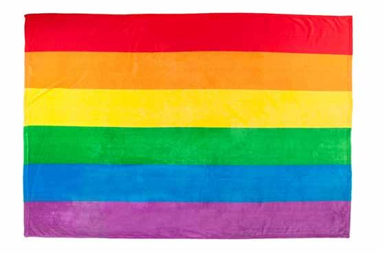 printed plush blanket Rainbow