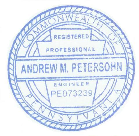 DECLARATION OF ENGINEER Andrew M. Petersohn, P.E., hereby states that he is a graduate telecommunications consulting engineer possessing Master and Bachelor Degrees in Electrical Engineering from Lehigh University (2005 and 1999, respectively).