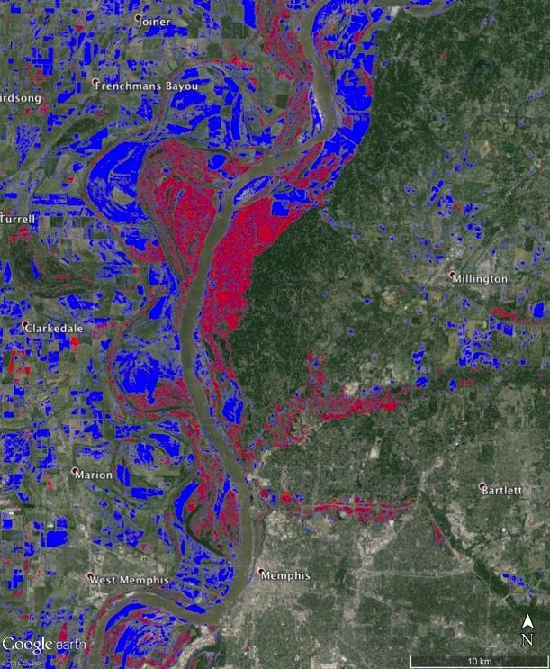 Flood Extent Map JAXA Flood Map