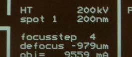 If the focus only changes by a small, insufficient amount, increase the FOCUS STEP SIZE (see focusstep number on CRT