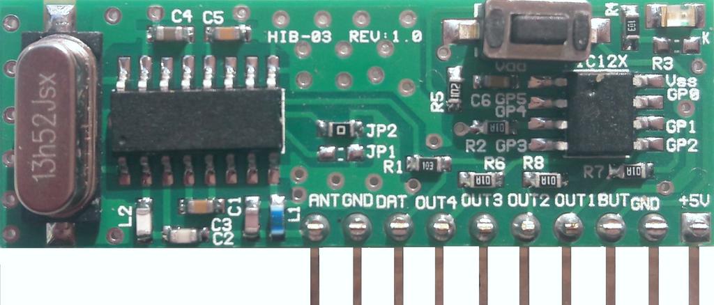Smart RF Receiver Module with Intelligent Code Learning and Decoding Feature 1.