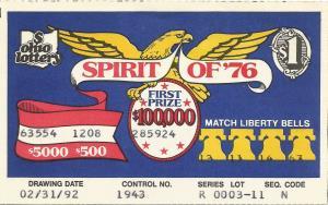 1976 Double Play 1976 Spirit of 76 Other $1.00 tickets soon followed.