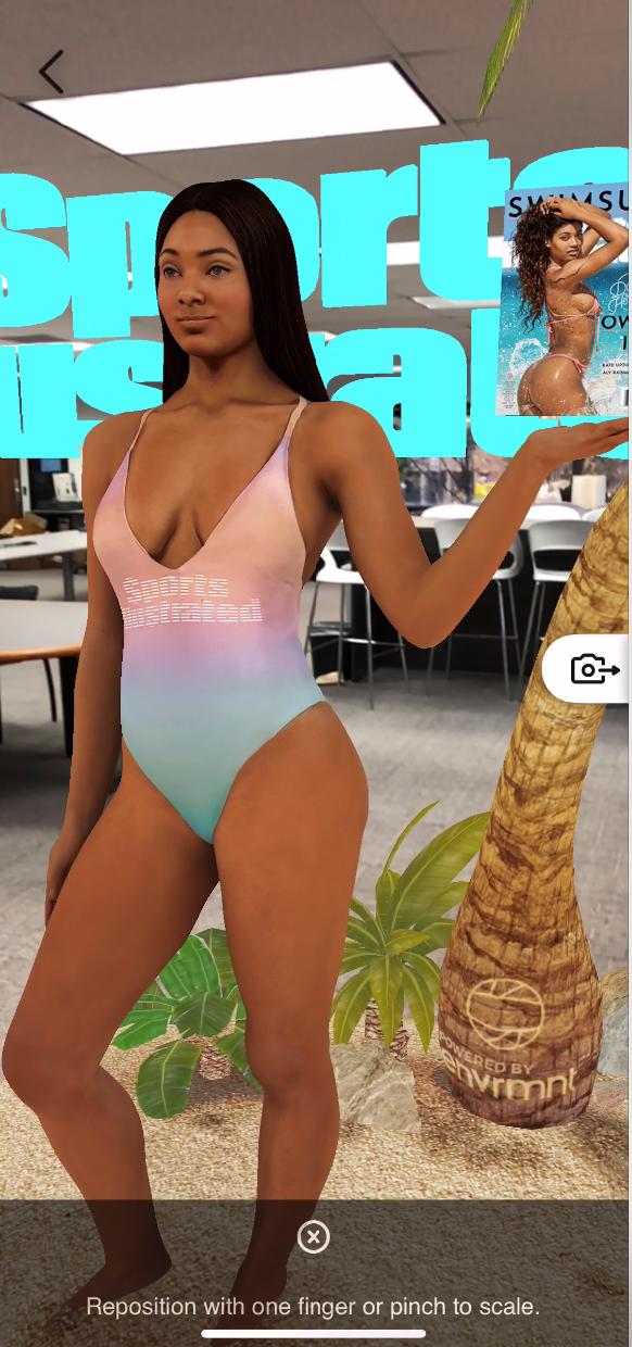 24 SPORTS ILLUSTRATED SWIMSUIT ISSUE Envrmnt Creator Envrmnt engineers and artists went onsite to direct and capture Danielle Herrington, the 2018 swimsuit cover model.