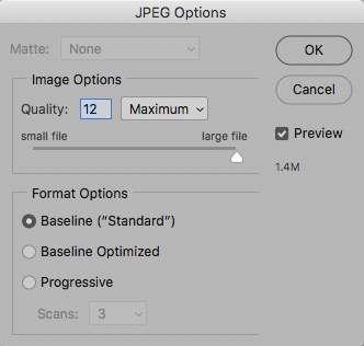 You need to do five things: 1. Type the name of the file (same as your image title) in the box next to Save As. 2. Select JPEG from the Format drop down list. 3.