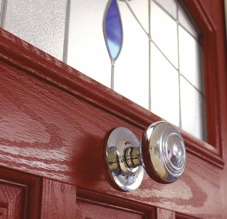 60 Composite door collection Hardware Composite door collection Hardware 61 Hardware Superior Handles Beautiful and secure handles are available in six finishes across two designs.