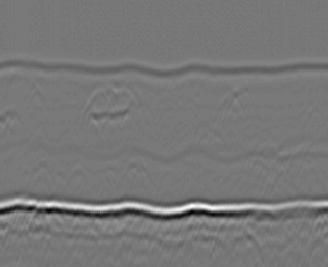 Chosen A-Scan Figure 9- ToFD B-scan of a single V-groove plate weld (a) 0 1 2 3 (b) x 10-6 0 0.5 1 1.5 2 2.