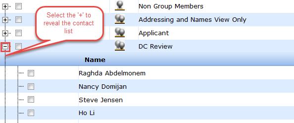 It is important to note to try to be as specific as possible when selecting the contacts to send the email to.