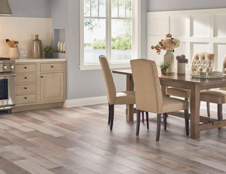 ARTISANAL GRAY Fashion-forward and growing in popularity, wide plank floors bring a cozier feel to large, expansive rooms.