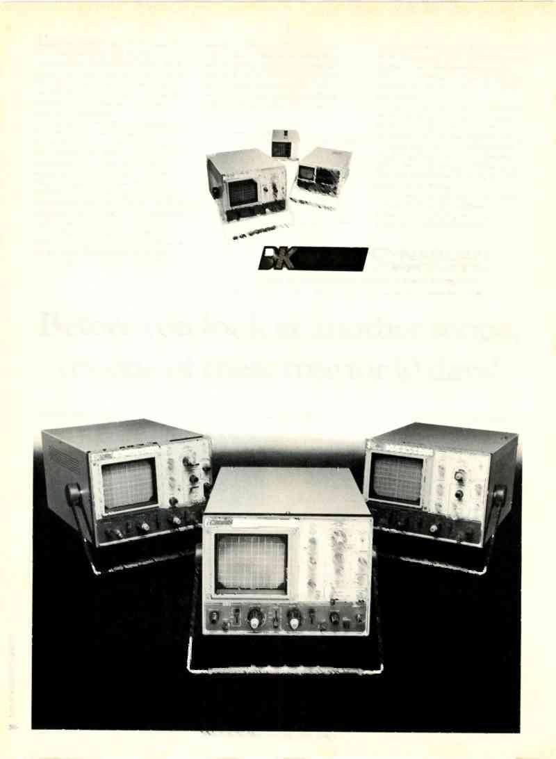 www.americanradiohistory.com This is an offer you shouldn't resist. To introduce you to the new family of oscilloscopes from B&K-PRECISION, we'll let you "live with" one for up to 0 days, free!