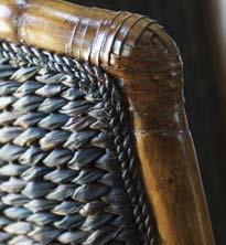 Due to its strength, and resistance to salt water, it has been used in ship s rigging since the 16th Century. The rich brown tone is its natural coloration.