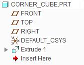 2. Making changes to the extrude using the dashboard: In the extrude dashboard, click on the small triangle next to the depth option X1 to open the drop-down menu. Select Symmetric from the list.
