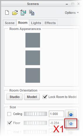 Check/tick the Save scene with model option. In the Scenes dialog box, click on the Room tab.