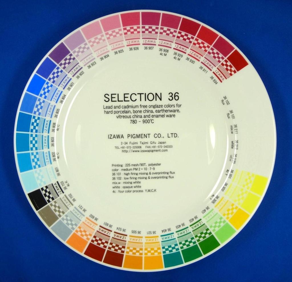 SELECTION 36 780-900 Lead- and cadmium-free onglaze colors 1.