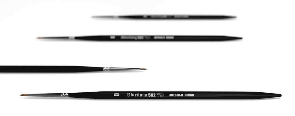 Brushes Abteilung 502 brushes have become a classic in the modeling world. Our wide range of high quality brushes allow the modeler to get the best results.