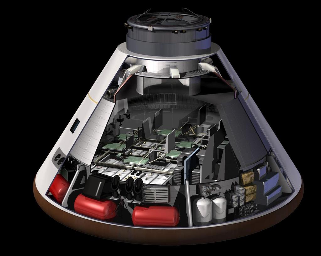 Orion 4 to 6-person crew capsule.