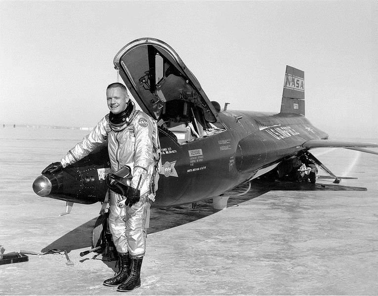 North American X-15 rocket-plane flights in the 1960 s explored height and speed.