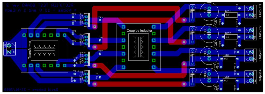 with four identical outputs, is used. This allows the entire secondary to be implemented using only two cores. For more information on the design of this board see Chapter 4, Section 4.2.