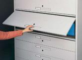 Closed File Drawer Combines security with space