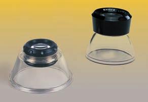 ) Height: approx. 60 mm (2.4 in.) 2332 2334 2332/34 Base Magnifier 8934 8 x 2334 Magnifier for allround use. Transparent base.