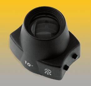 2354 Inspection Loupe 10x Special magnifier with 10x magnification and coated four-element system for surface inspection in