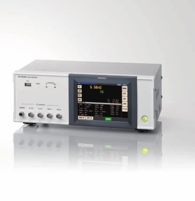 3 Low-impedance measurement with unmatched repeatability The IM3536 delivers repeatability that is an order of magnitude better than that of previous products.