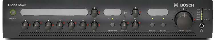 PLENA SOLUTIONS PUBLIC ADDRESS GUIDE DUAL ZONE MIXER-AMPS PLE-2MA120-US 120W Two Zone Mixer Amplifier PLE-2MA240-US 240W Two Zone Mixer Amplifier 6 microphone/line inputs plus 3 music source inputs