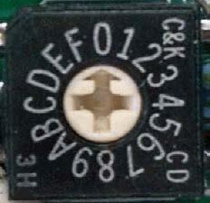 selector switch used for device type identification (see section 3.4.1)