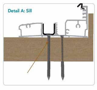 4. Anchoring Anchoring screws screws are are not supplied supplied by Eclipse Euro-Wall by Euro-Wall Architectural 5.