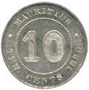 Silver Proof 10-Cents, 1897, die axis 