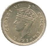 150-200 3795 Crown Colony, George V, Cupro-nickel Proof Set, ¼-Rupee, ½-Rupee and Rupee,