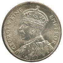 3799 3800 3799 Crown Colony, George V, Silver ½-Rupee,