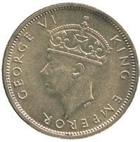 400-600 3801 Elizabeth II, Cupro-nickel Proof ½-Rupee,