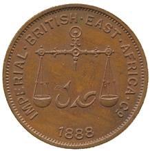 Africa Co, Bronze Pice (4), AH 1306, 1888H