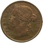 3704 Commonwealth, Victoria, Bronze Cent, 1877H, die axis