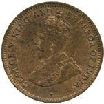 50-80 3720 Crown Colony, George V, Bronze