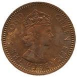 3727 3728 3727 Crown Colony, Elizabeth II, Bronze Proof Cent, 1956
