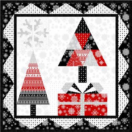 Snowflake-Pigment White... 3/4 yard 2216-88 Snowflake-Red... 1/3 yard 2216-90 Snowflake-Gray... 1/4 yard 2216-99 Snowflake-Black... 3/4 yard 2217-08 Knitted Sweater-Red on White.