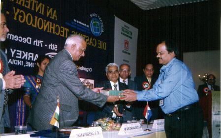 BEST FOUNDRY ENGINEER 2002 Received from Mr.