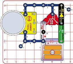The color LED (D8) contains separate red, green, and blue LEDs, with a microcircuit controlling them.