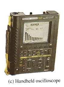 Portable oscilloscope for measuring analog/digital
