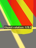 Just hold the <CTRL> key down while you rotate it, as shown below: Overall, the guide angle is a very useful tool and a good alternative to using the Trainz ruler for laying straight track.