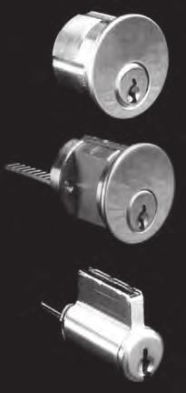 Fax Your Order 800.447.2299 Mortise, Rim & Key-in Knob Cylinders Pin spacing and pin drops as in original. Can be used in existing master key systems. Mortise Cylinders Machined from solid bar brass.