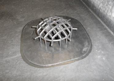 A Leaf grate for this outlet is also available. 1) Cut the outlet flange back to leave a min. 50mm to deck. Cut the membrane back to meet the perimeter of the outlet head.