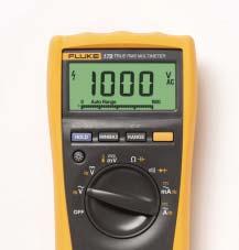 025 % dc accuracy for bench meter performance Large easy to read dot matrix display Advanced MIN/MAX Fluke 287 True-rms readings 1000 V ac measurement range Electrical safety All inputs are protected