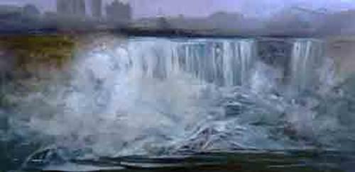 Northamerican_Icon_12x24 Oil November_Niagara_Falls-7x7 Oil ( I painted this with an Amex card when I forgot my brushes one day at the Falls 'don't leave home without it' lol) You are the Executive