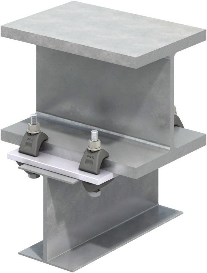 22 Girder Clamps by Lindapter Type LS Providing excellent corrosion resistance, Lindapter s stainless steel clamp self-adjusts to suit a range of flange thicknesses.