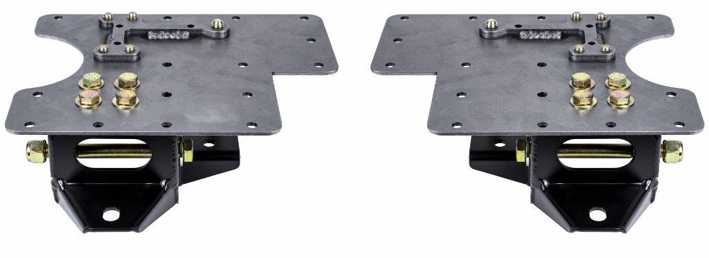 The kit is significantly stronger than the stock pocket, connects into the doubler plate on the top side of the floor pan and offers an additional link mounting location that is 1 higher than the