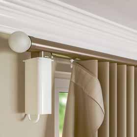 allowing the curtain to move smoothly throughout the complete length of the pole no