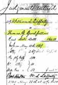 in Debt to Lafferty 1869 1869 Kent Co Superior Court Judgment Docket in Debt to Dunham 1870 Kent Co Superior Court: Note of Sheriff